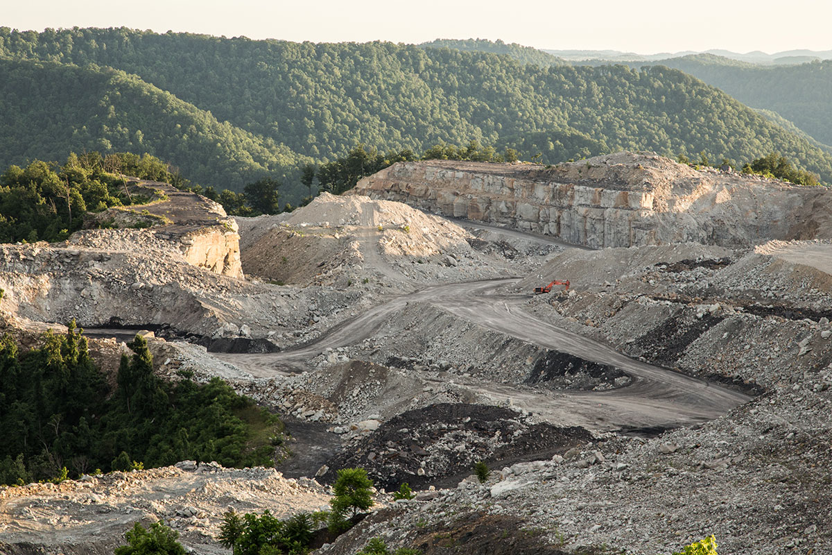 picture of coal mining land